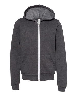 Open image in slideshow, Giant Steps Youth Unisex Sponge Fleece Full Zip Hoodie (5 colors available)
